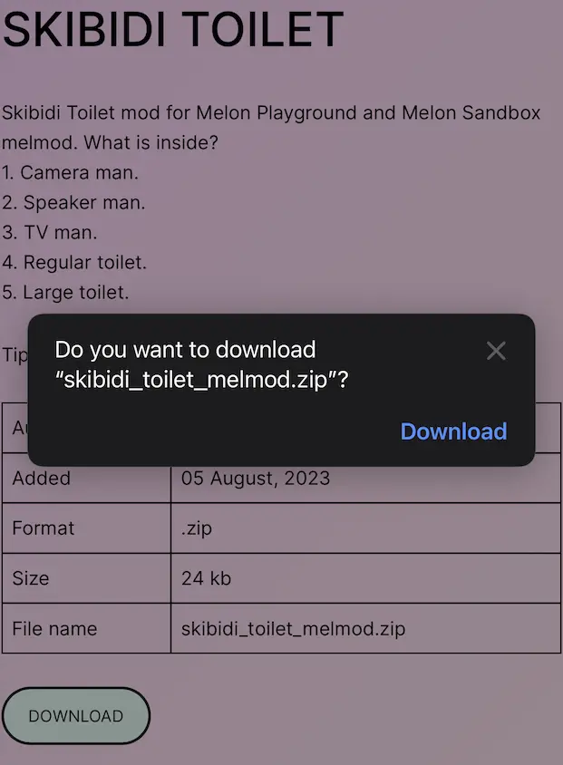 How to put mod in Melon Playground on iOS - Step 2