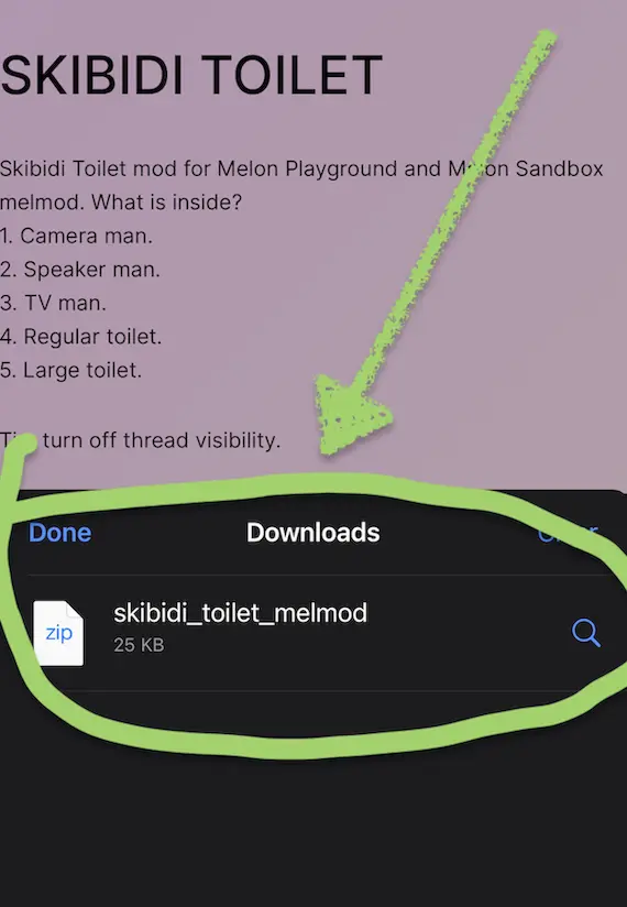 How to put mod in Melon Playground on iOS - Step 5