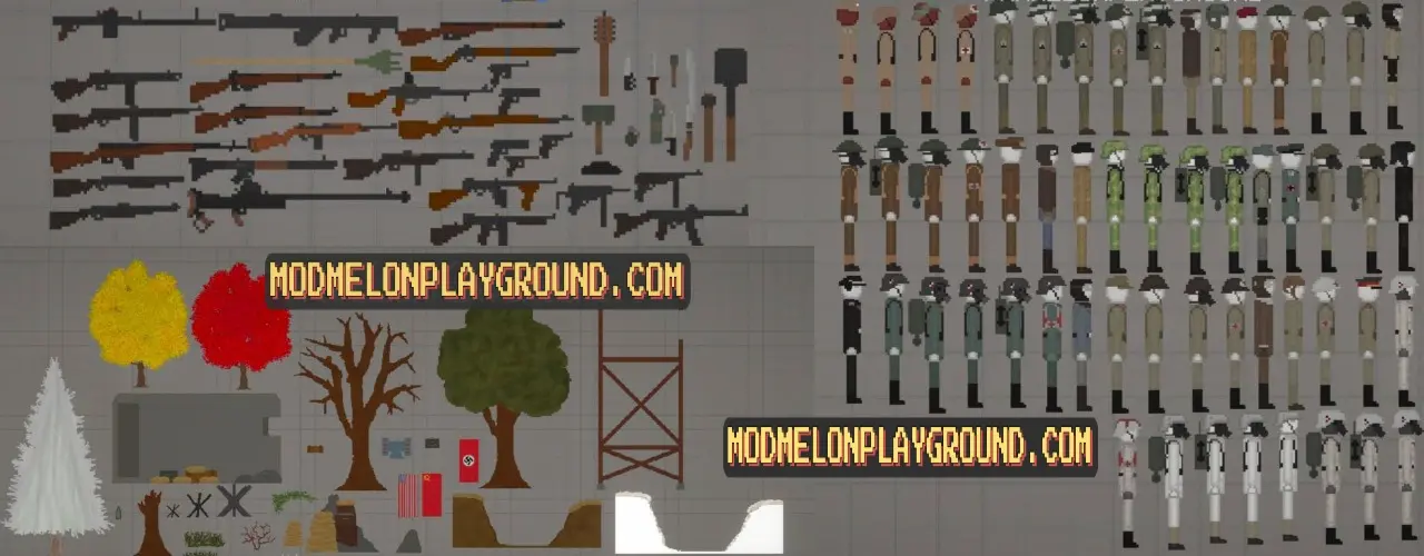 Roblox style characters and weapon mod - Mods for Melon Playground Sandbox  PG