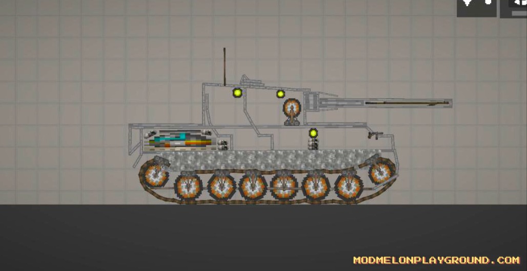 Tiger 2 tank for Melon Playground Mods (Melon Sandbox) - Melmod